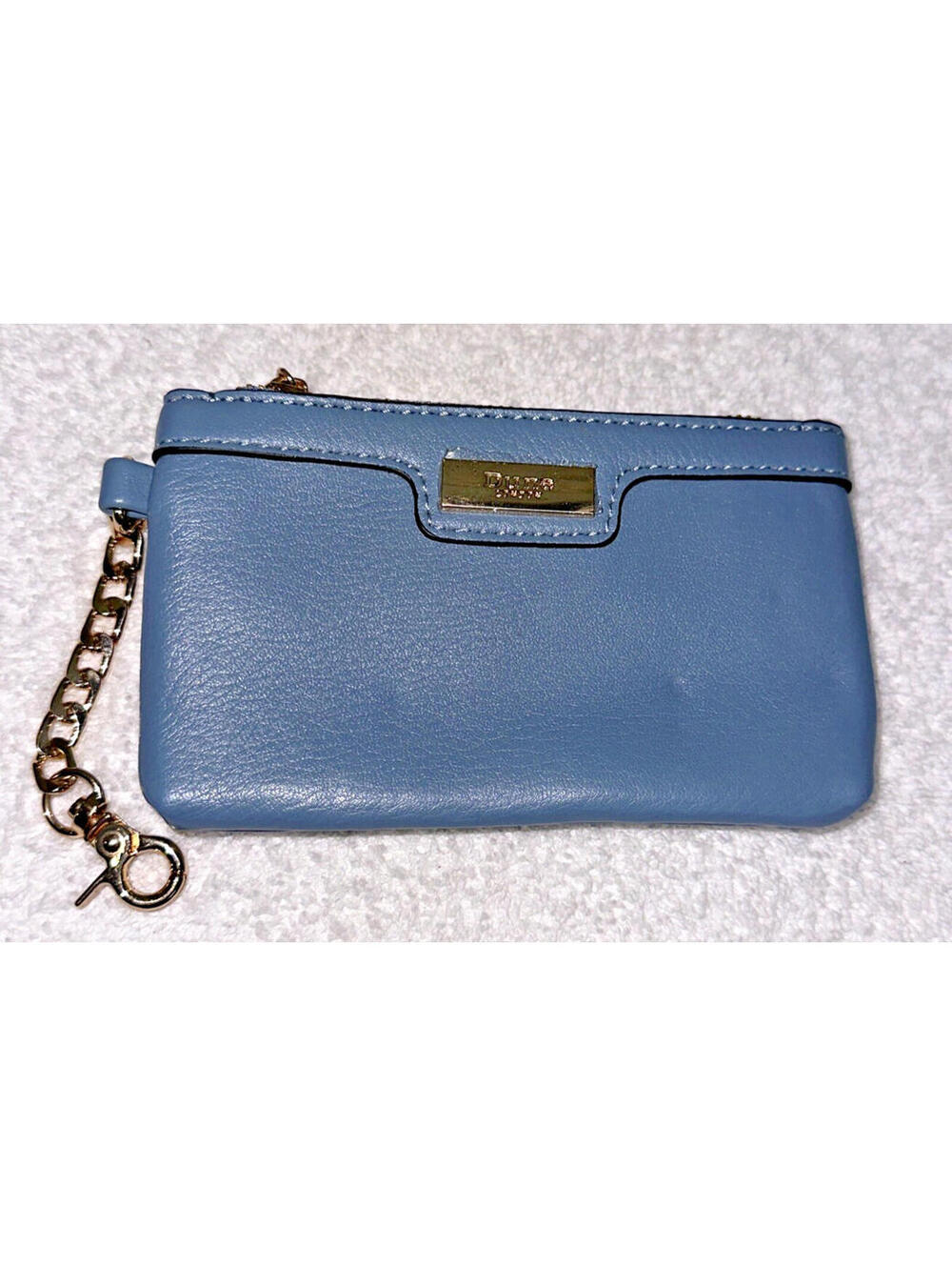 Dune London Small Change Coin Purse Wallet Blue Logo Still Covered